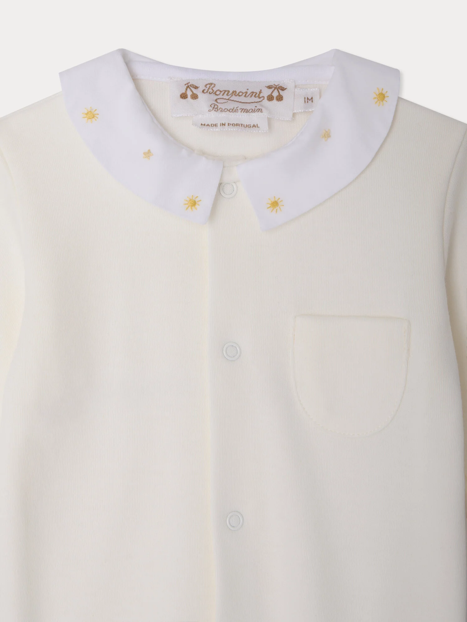 Tilouan hand-embroidered organic cotton pyjamas - Image 3