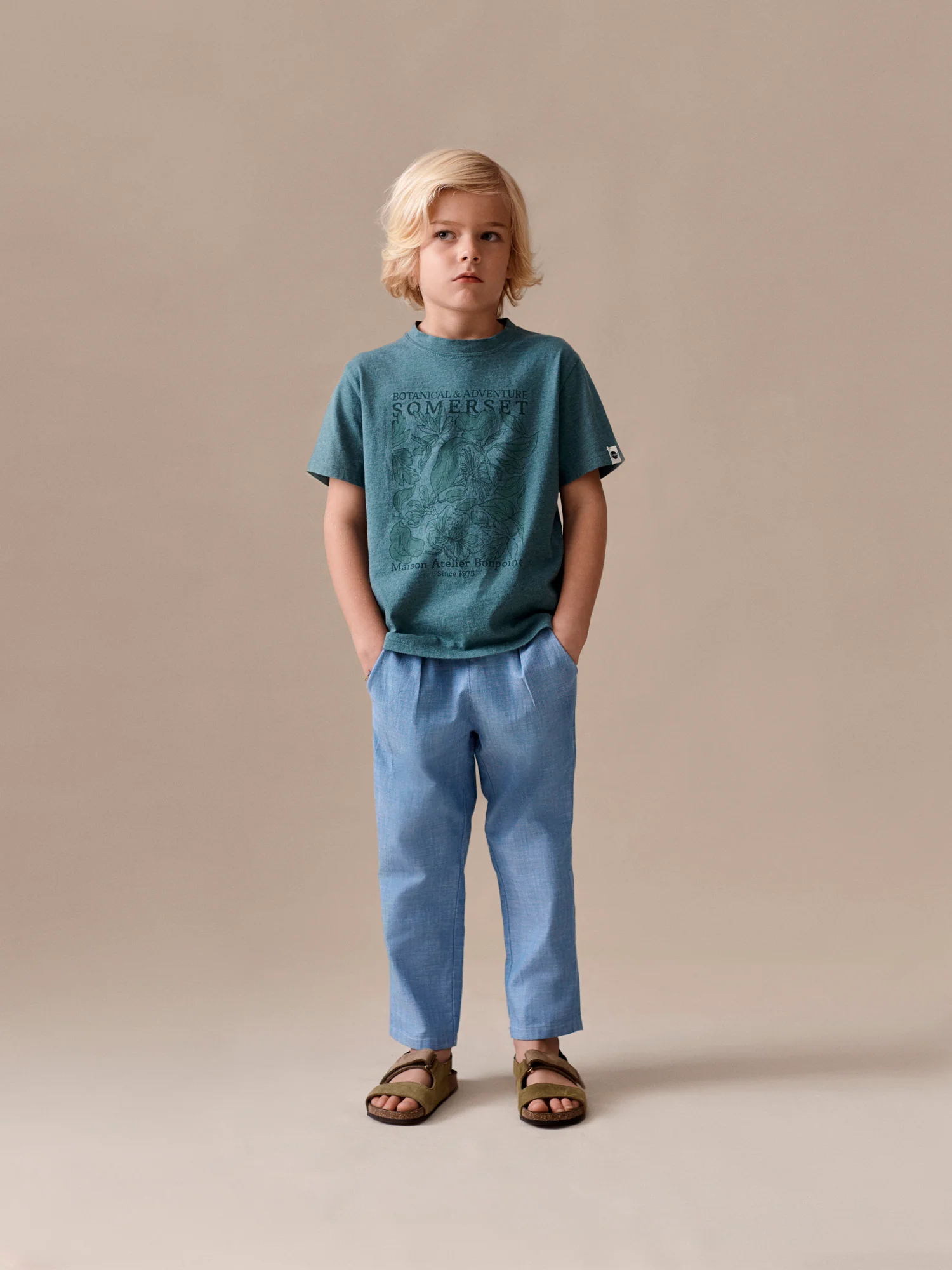 Tilyo chambray chino trousers in organic cotton - Image 4