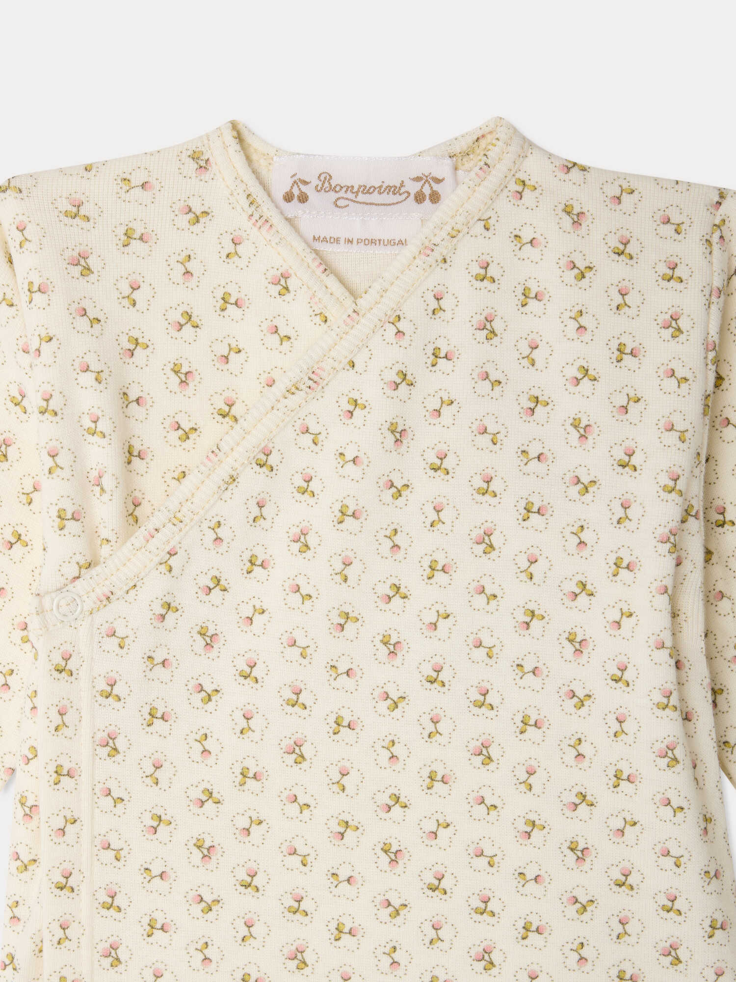 Timao set with cherry print in Organic Cotton - Image 3