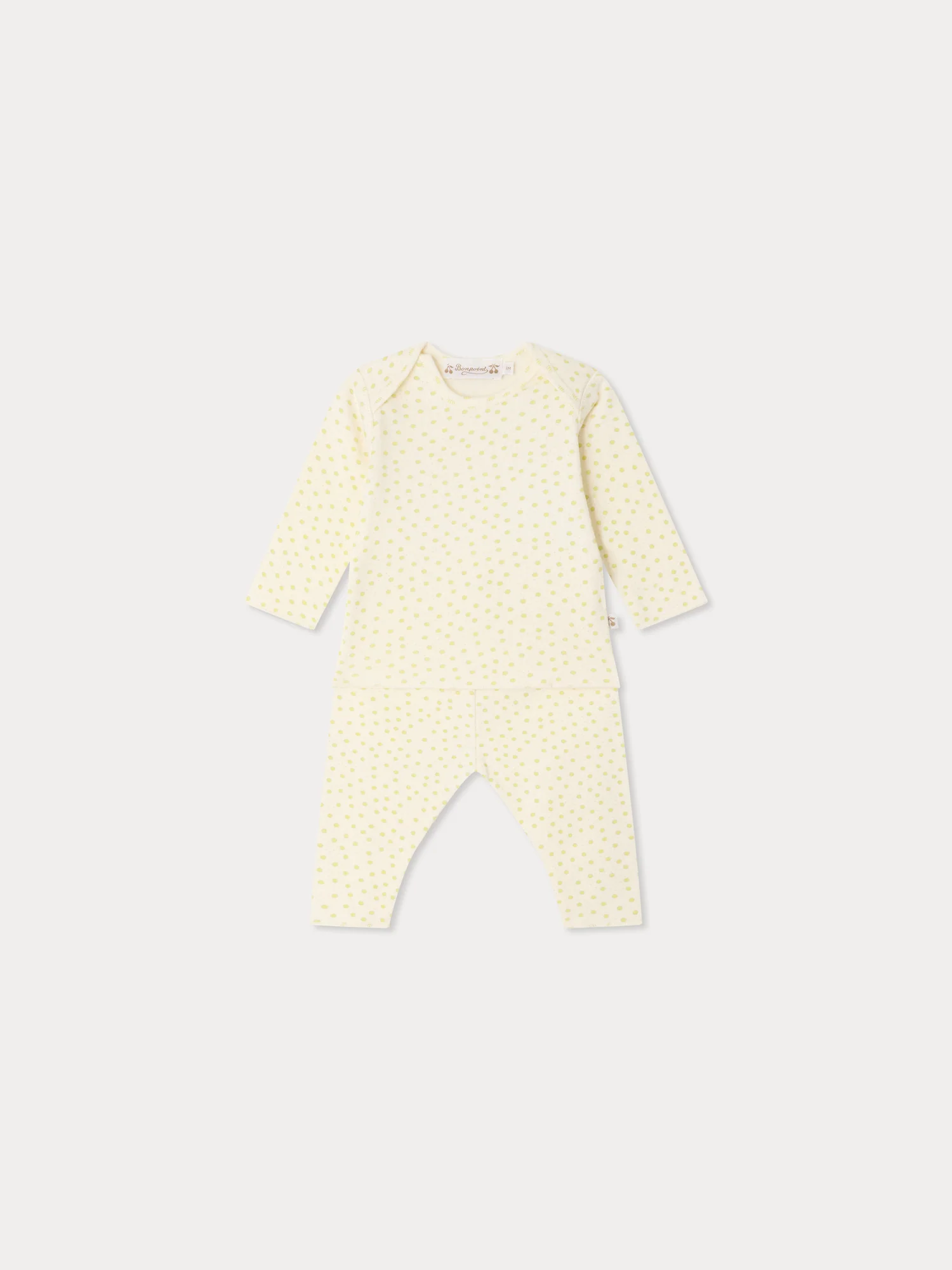 Timi polka dot set in organic cotton