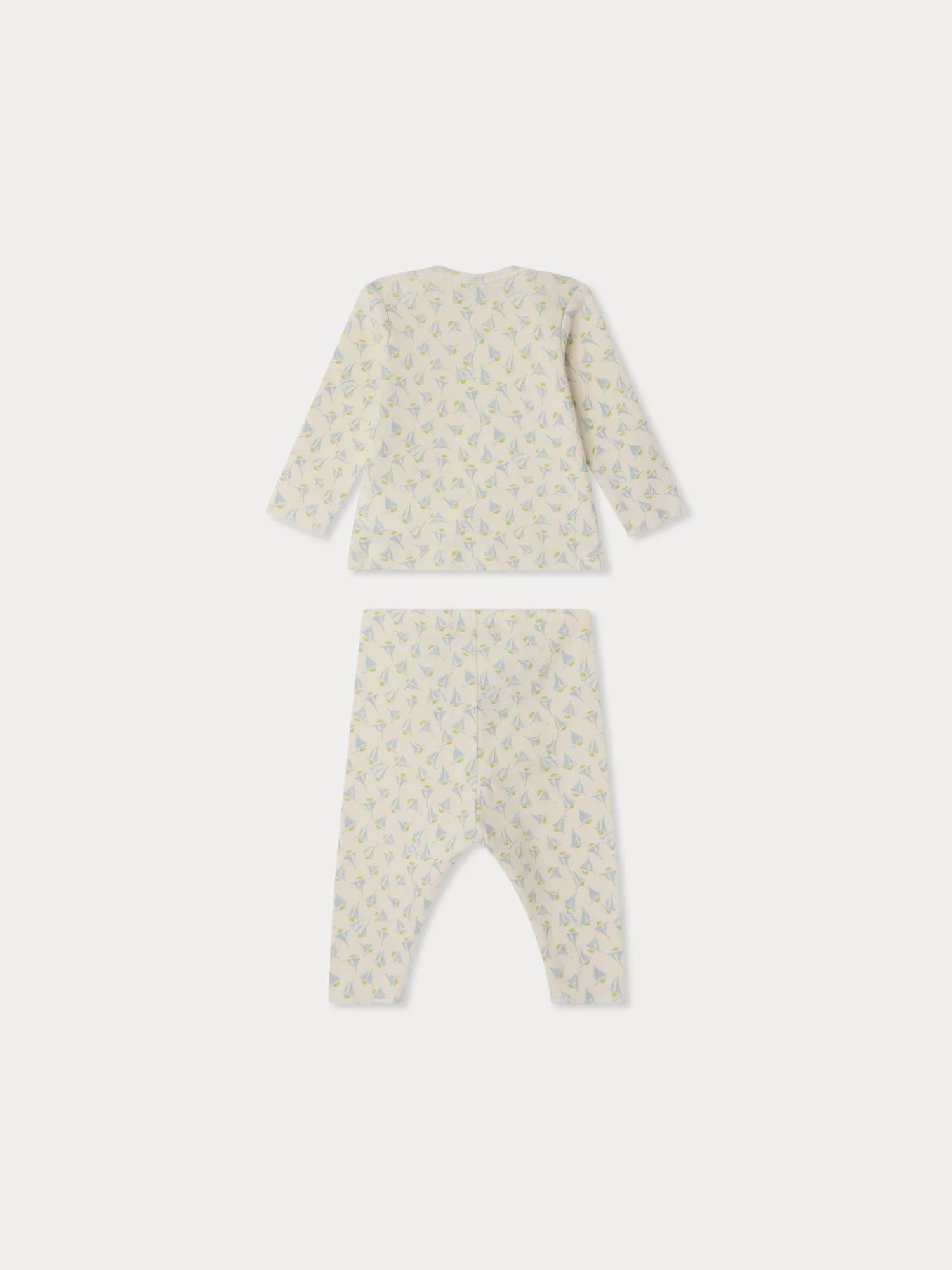 Timi set with sailboat print in organic cotton - Image 2