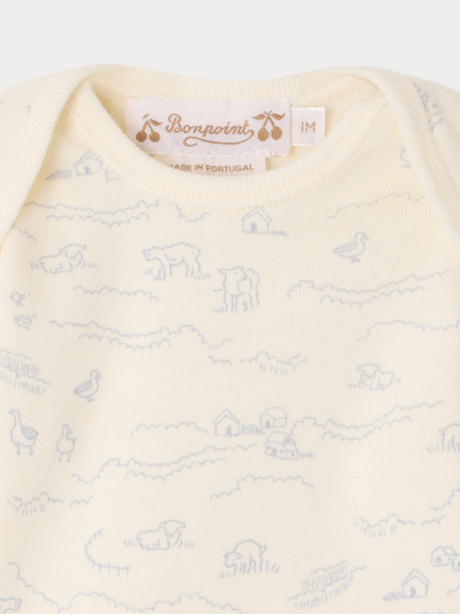 Timi set with sheep print in organic cotton - Image 3