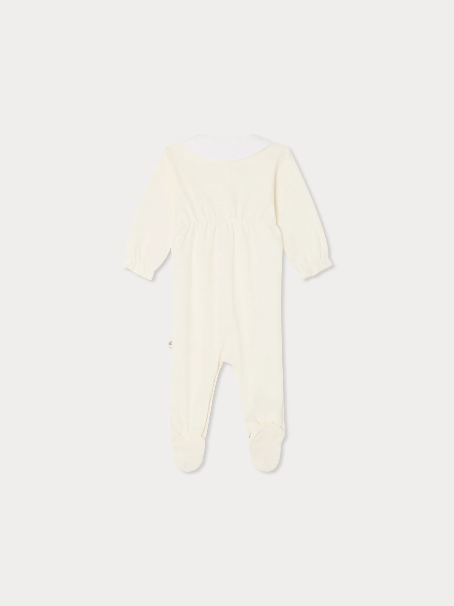 Tintina pyjamas with hand-embroidered swans and organic cotton pointelle knit - Image 2