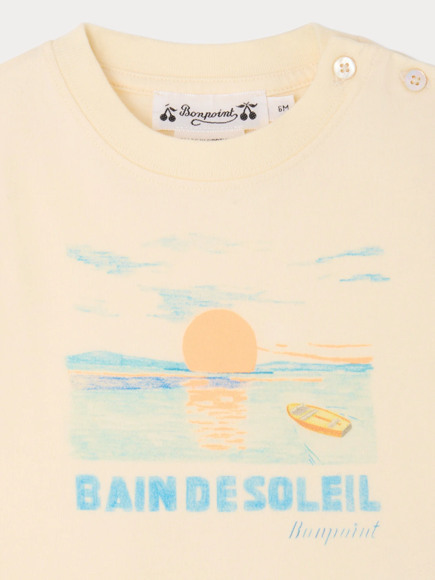 Tom T-shirt with sunbathing print in organic cotton - Image 3