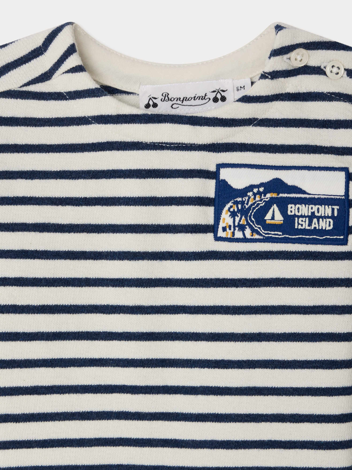 Tourbillon striped boat-neck T-shirt - Image 3