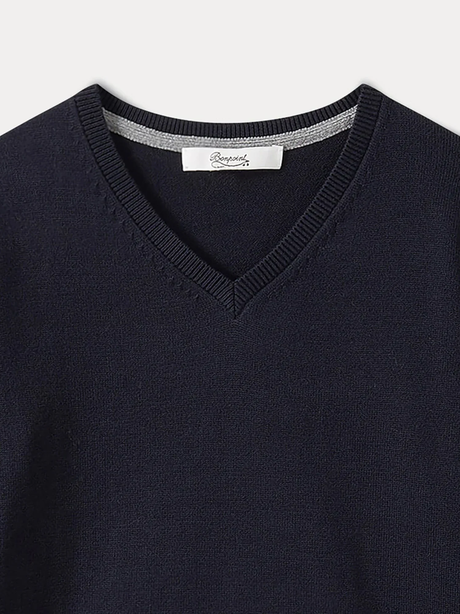 V-neck Sweater for Boys navy - Image 3
