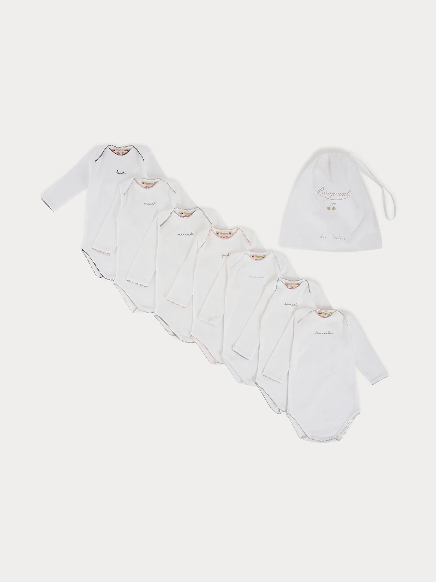 Weekly long-sleeve bodysuits and little bunny set - Image 3
